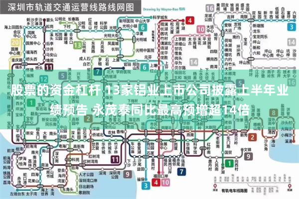 股票的资金杠杆 13家铝业上市公司披露上半年业绩预告 永茂泰同比最高预增超14倍