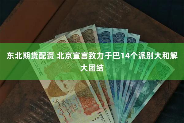 东北期货配资 北京宣言致力于巴14个派别大和解大团结