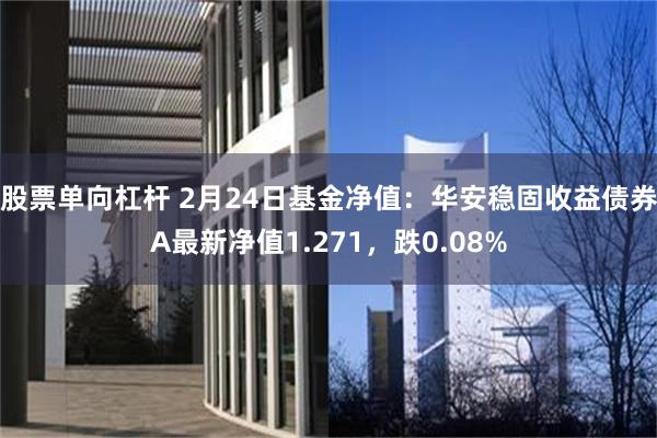 股票单向杠杆 2月24日基金净值：华安稳固收益债券A最新净值1.271，跌0.08%